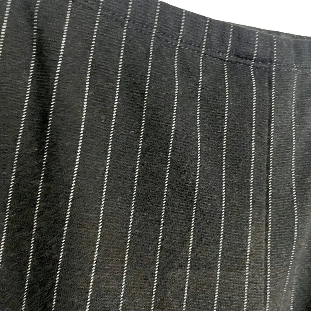 Worthington Women's Black Striped A-Line Skirt Petite Size Small Business Casual